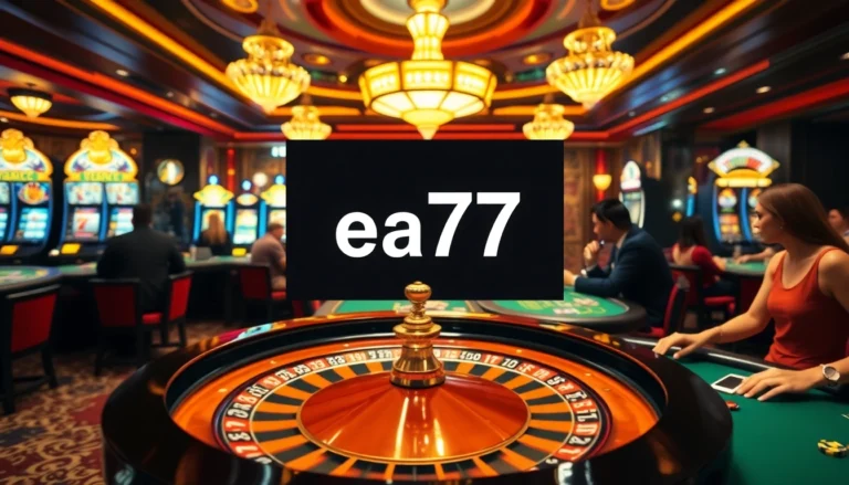 Experience the excitement at ea77, where players engage in thrilling casino games like poker and roulette.