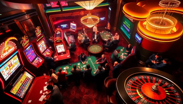Experience the thrill of kp88 at a vibrant casino table with excited players.